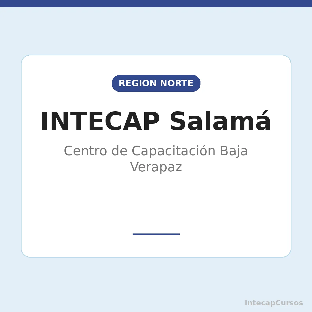INTECAP Salamá: Centro de Capacitación Baja Verapaz