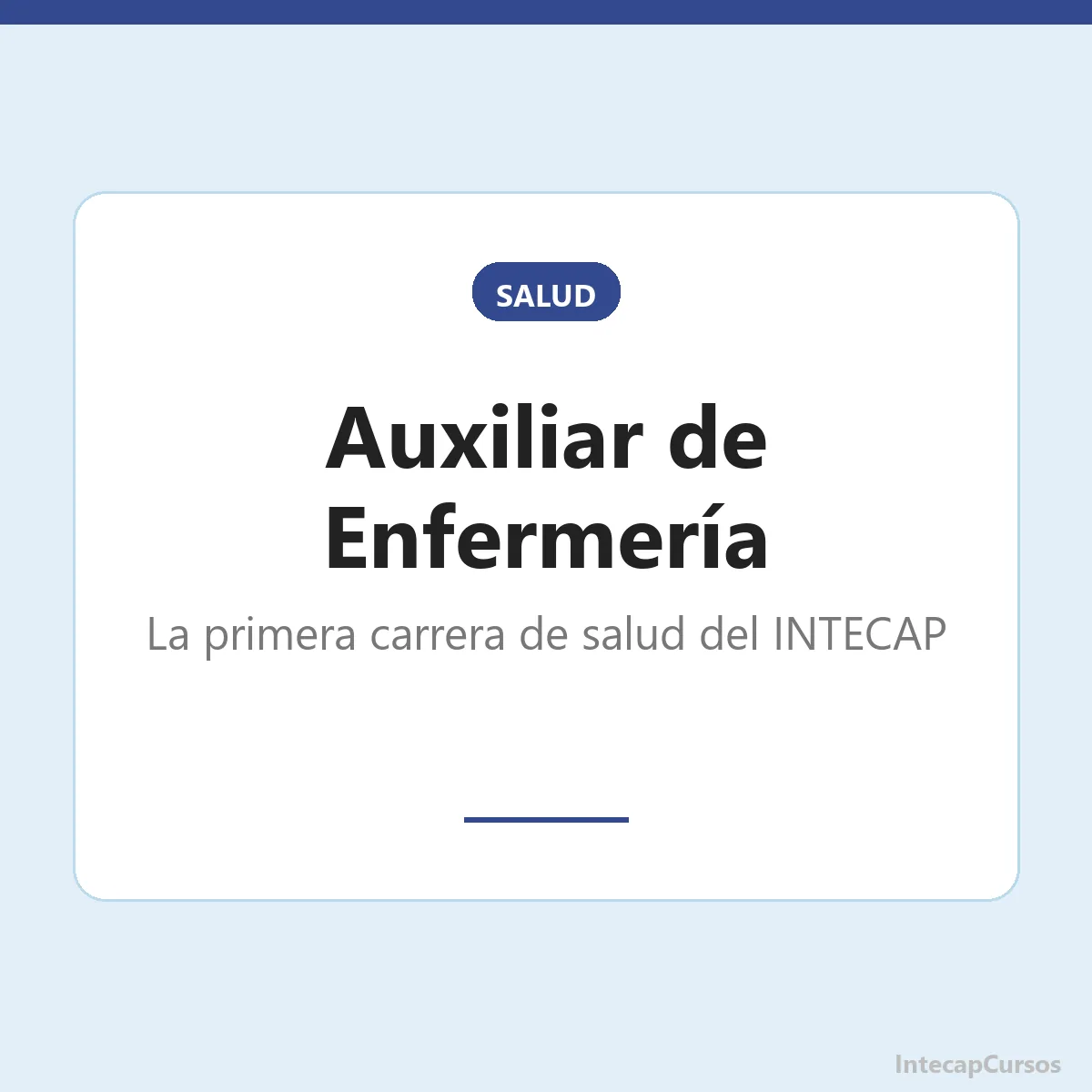 Auxiliar de Enfermería en INTECAP