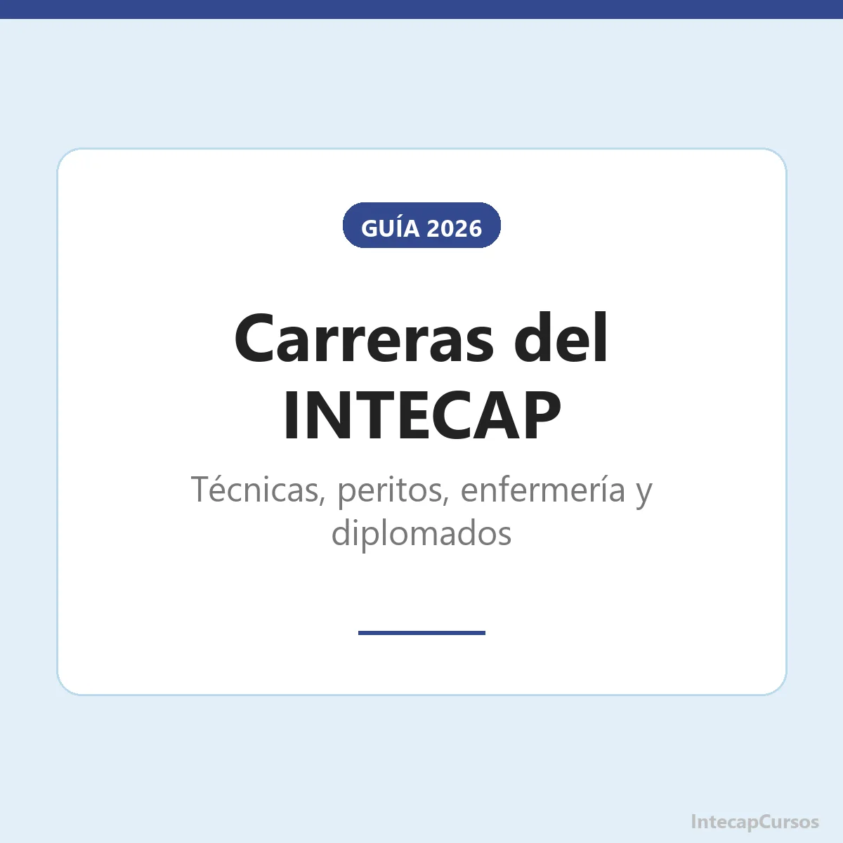 Carreras del INTECAP: técnicas, peritos, enfermería y diplomados