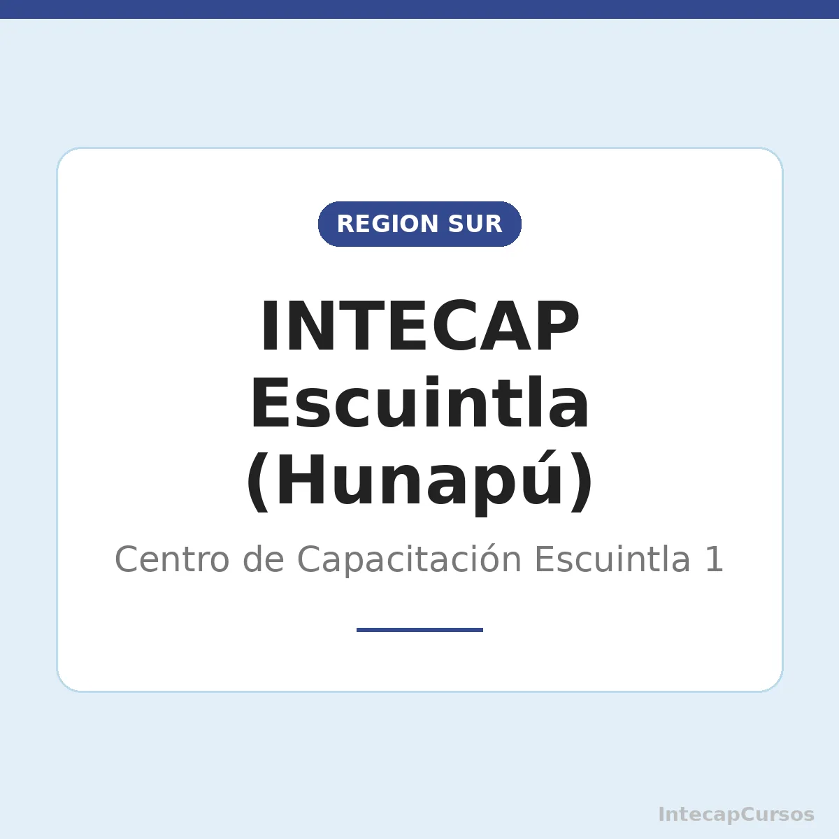 INTECAP Escuintla (Hunapú): Centro de Capacitación Escuintla 1