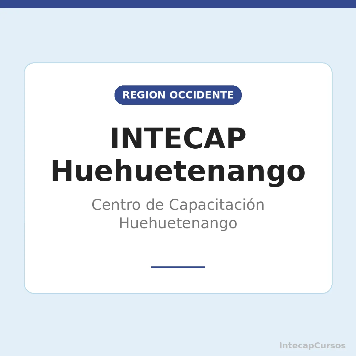 INTECAP Huehuetenango: Centro de Capacitación Huehuetenango