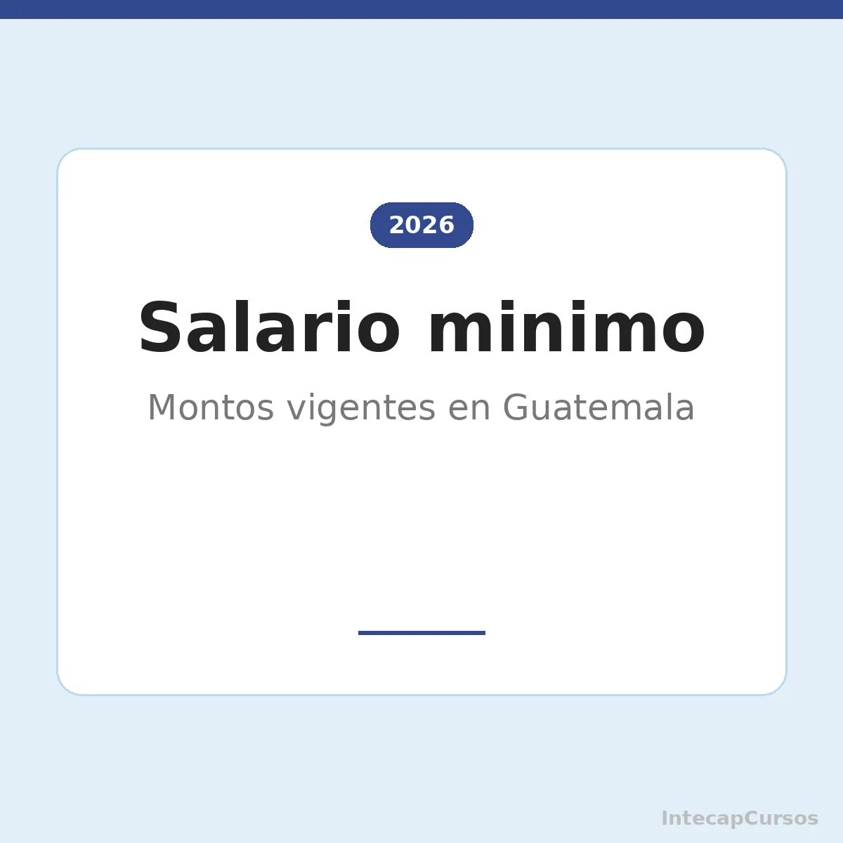 Salario minimo 2026 en Guatemala