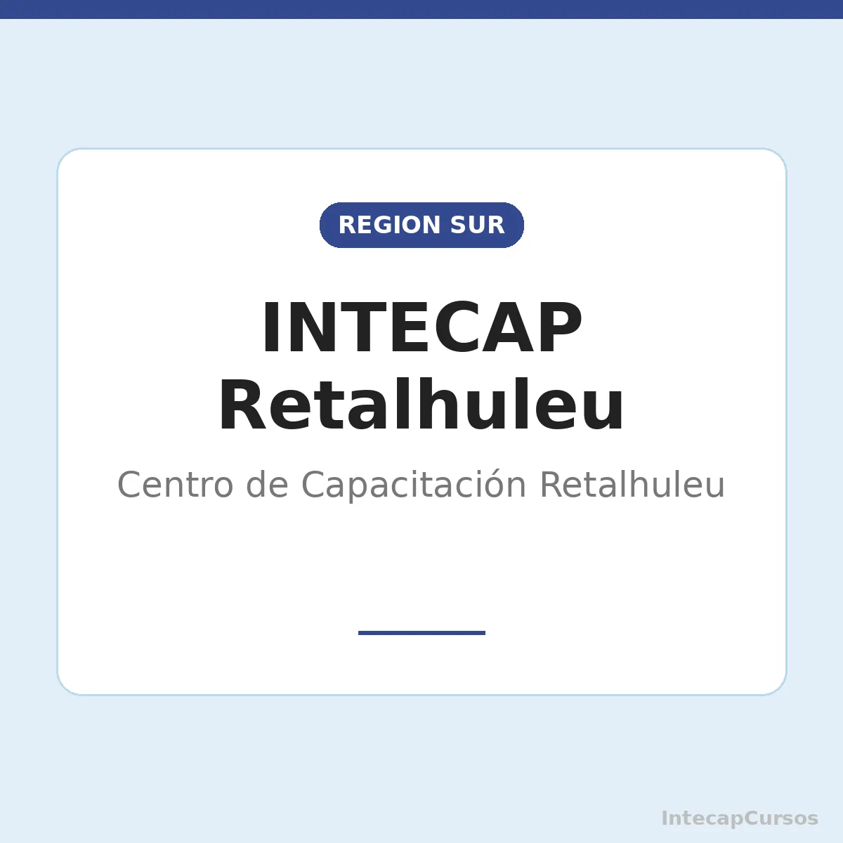 INTECAP Retalhuleu: Centro de Capacitación Retalhuleu