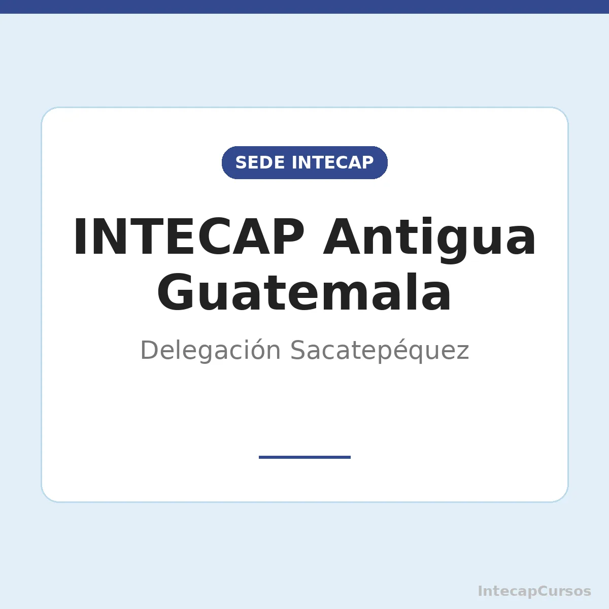 INTECAP Antigua Guatemala: Delegación Sacatepéquez