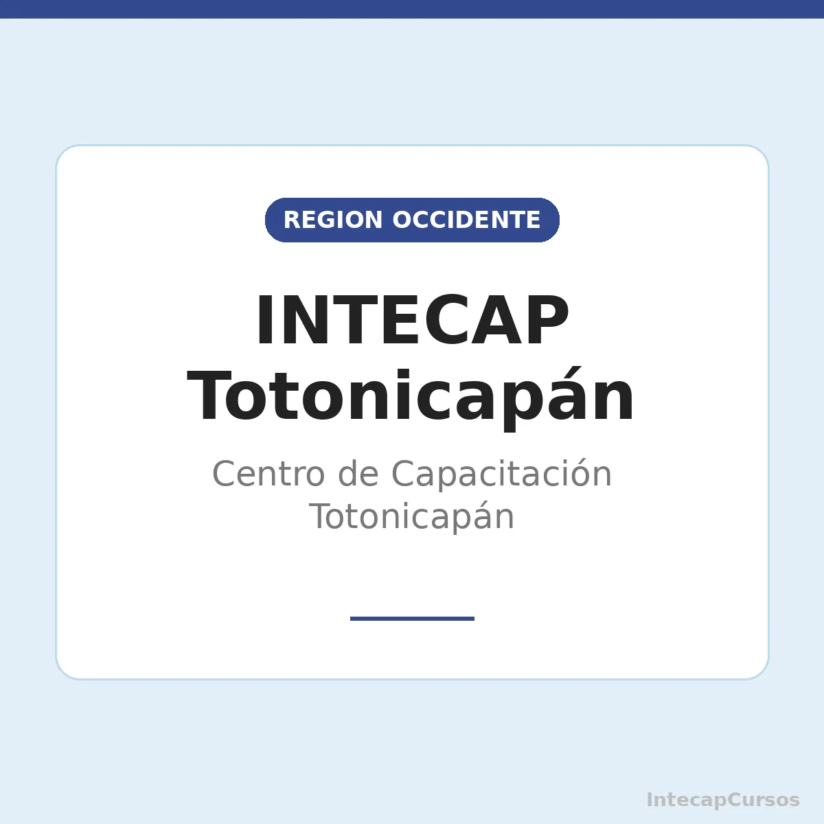 INTECAP Totonicapán: Centro de Capacitación Totonicapán