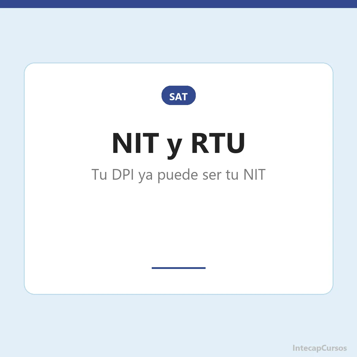 NIT con tu DPI y como actualizar el RTU