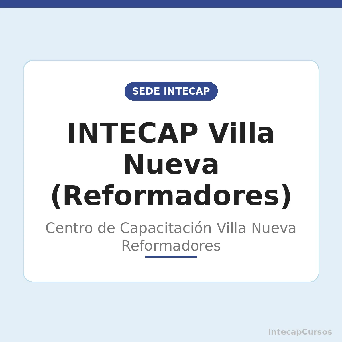 INTECAP Villa Nueva (Reformadores): Centro de Capacitación Villa Nueva Reformadores