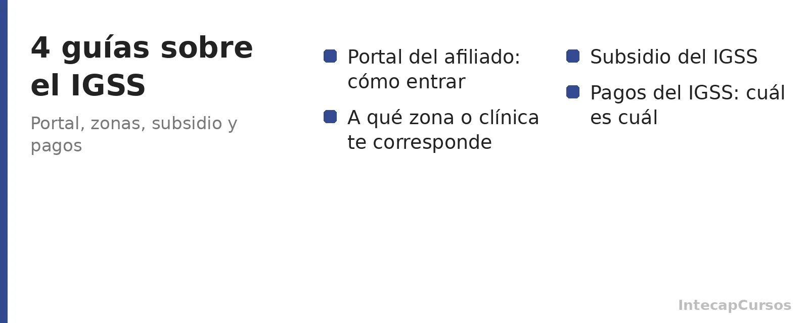 Cuatro guias sobre el IGSS: portal, zonas, subsidio y pagos