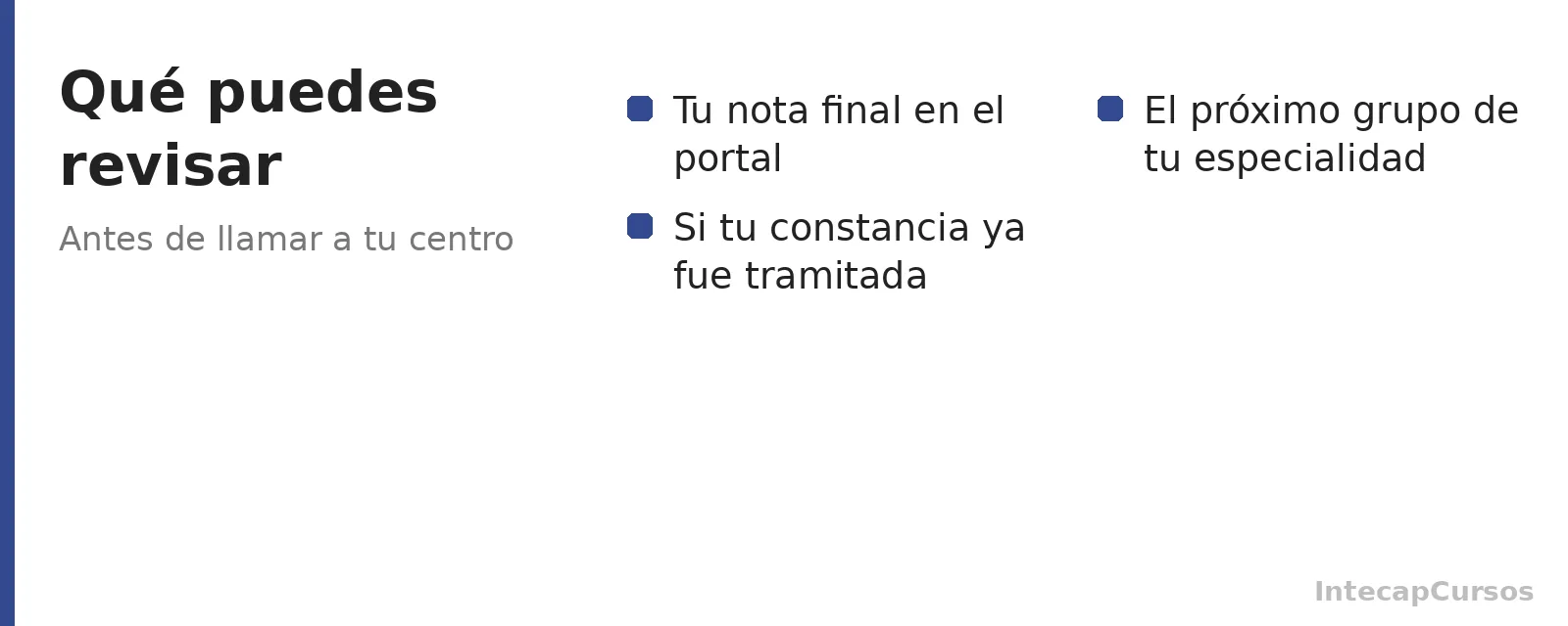 Qué puedes revisar por tu cuenta si no terminaste un curso de INTECAP